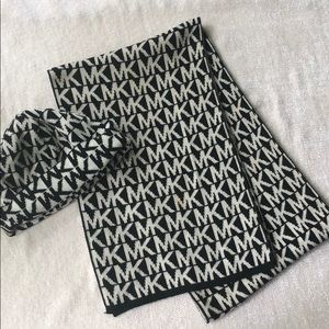 Michael Kors Scarf & Beanie Set